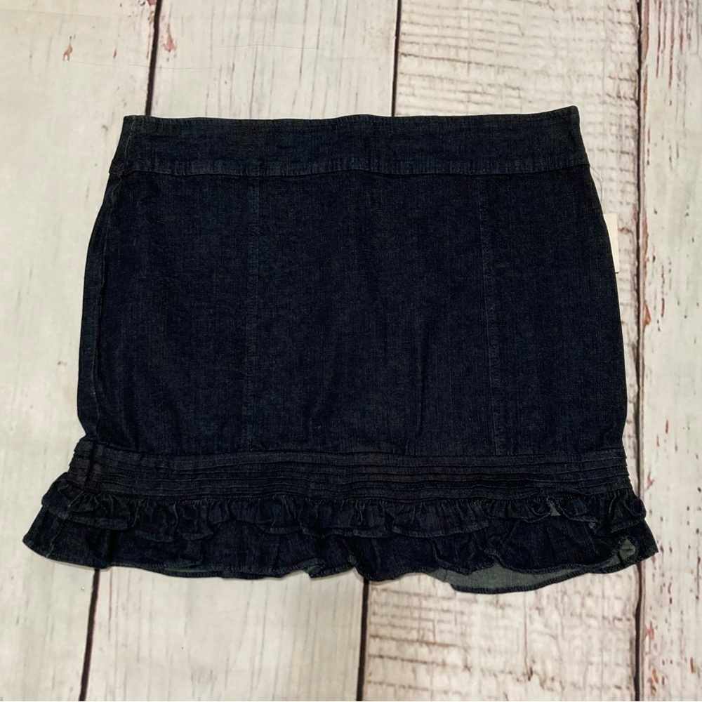 Angels Kiss Juniors denim mini skirt with little ruffles size 13 NWT Y2K - Picture 2 of 10